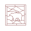 Bear Medallion Intarsia