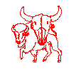 Buffalo Skull scroll saw pattern