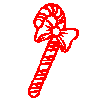 WP-759 Candy Cane Scroll Saw pattern