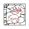 Elk Medallion Intarsia Pattern