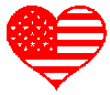 WP-696 Flag Heart scroll saw pattern