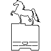 Horse Business Card Holder