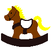 Rocking Horse Intarsia Art Pattern