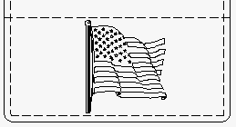 Flag leather crafting pattern