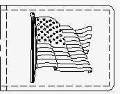 Flag leather crafting pattern