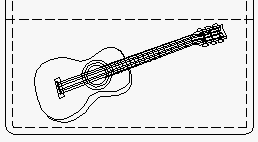 Guitar leather crafting pattern