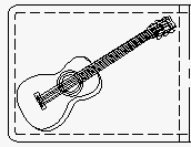 Guitar leather crafting pattern