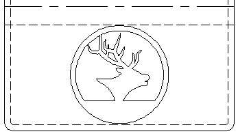 Elk leather crafting pattern