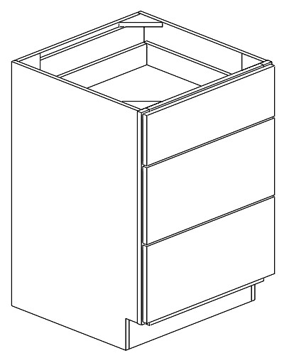 Three Drawer Base Cabinet