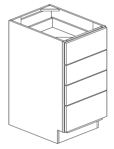 Four Drawer Base Cabinet