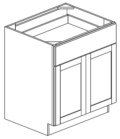 Two Door Base Cabinet With Drawer