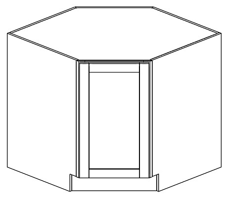 Diagonal Base Cabinet With Full Height Door